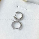  BÔNG TAI BẠC Ý VITAGEM VT058 - MOISSANITE 
