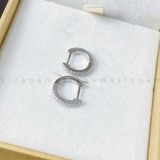  BÔNG TAI BẠC Ý VITAGEM VT058 - MOISSANITE 