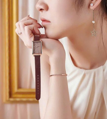  ĐỒNG HỒ NỮ JULIUS JA-941E DÂY DA NÂU CHÍNH HÃNG 