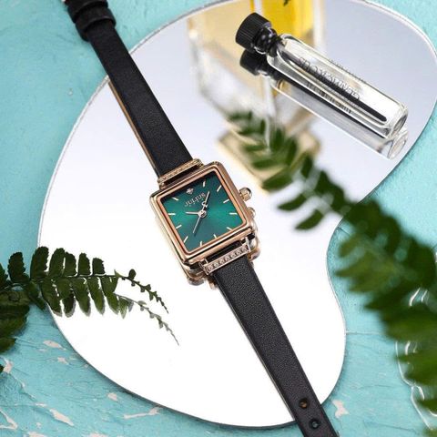  ĐỒNG HỒ NỮ JULIUS JA-1314D DÂY DA ĐEN CHÍNH HÃNG 