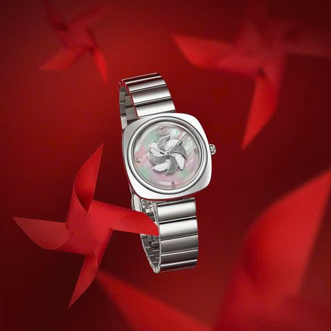  Saga 71993-SVMWSV-2 – Nữ – Kính Cứng – Ronda Quartz (Pin) – Mặt số 31.5 mm x 36 mm – Khảm Xà Cừ 