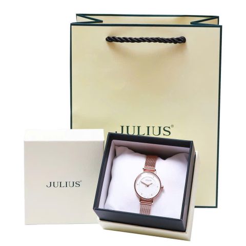 Đồng Hồ Nữ JA-924D1 Julius Hàn Quốc Dây Thép (Đồng) 