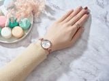  Đồng Hồ Nữ JA-1230 Julius Hàn Quốc Dây Da Hồng Chính Hãng 