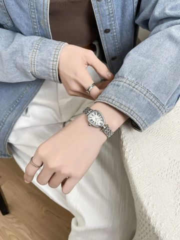  Đồng Hồ Nữ JA-1526C Julius Dây Kim Loại Trắng Hàn Quốc Chính Hãng 