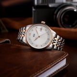  Koi Master K003.451.641.51.03.06 – Nam – Quartz – Máy Thụy Sỹ, Đính Đá Pha Lê, Mạ Vàng Hồng PVD 