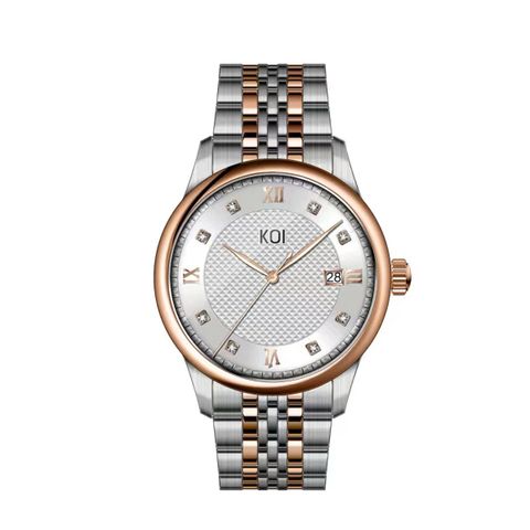  Koi Master K003.451.641.51.03.06 – Nam – Quartz – Máy Thụy Sỹ, Đính Đá Pha Lê, Mạ Vàng Hồng PVD 