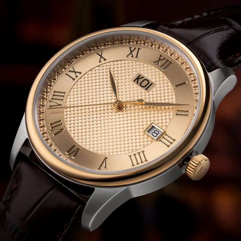  Koi K003.436.642.29.36.03 – Nam – Quartz – Ronda 515, Mặt Số 39.5mm, Mạ Vàng PVD 