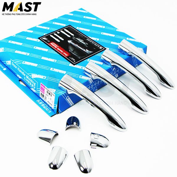 Ốp trang trí tay mở cửa ngoài chrome dùng xe QM5