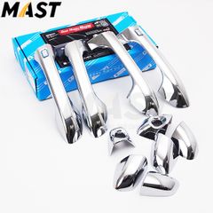 Ốp trang trí tay mở cửa ngoài smart key chrome (10pcs) dùng xe Sportage 16