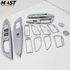 Ốp (cửa điều hòa, công tắc kính & tay cửa/ 14 pcs) chrome dùng xe Rio 12MY