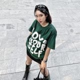  [COMBO CỰC SỐC] 1 Áo thun Teeworld Love Yourself Premium T-shirt  và 1 Túi Đeo Chéo Hologram 