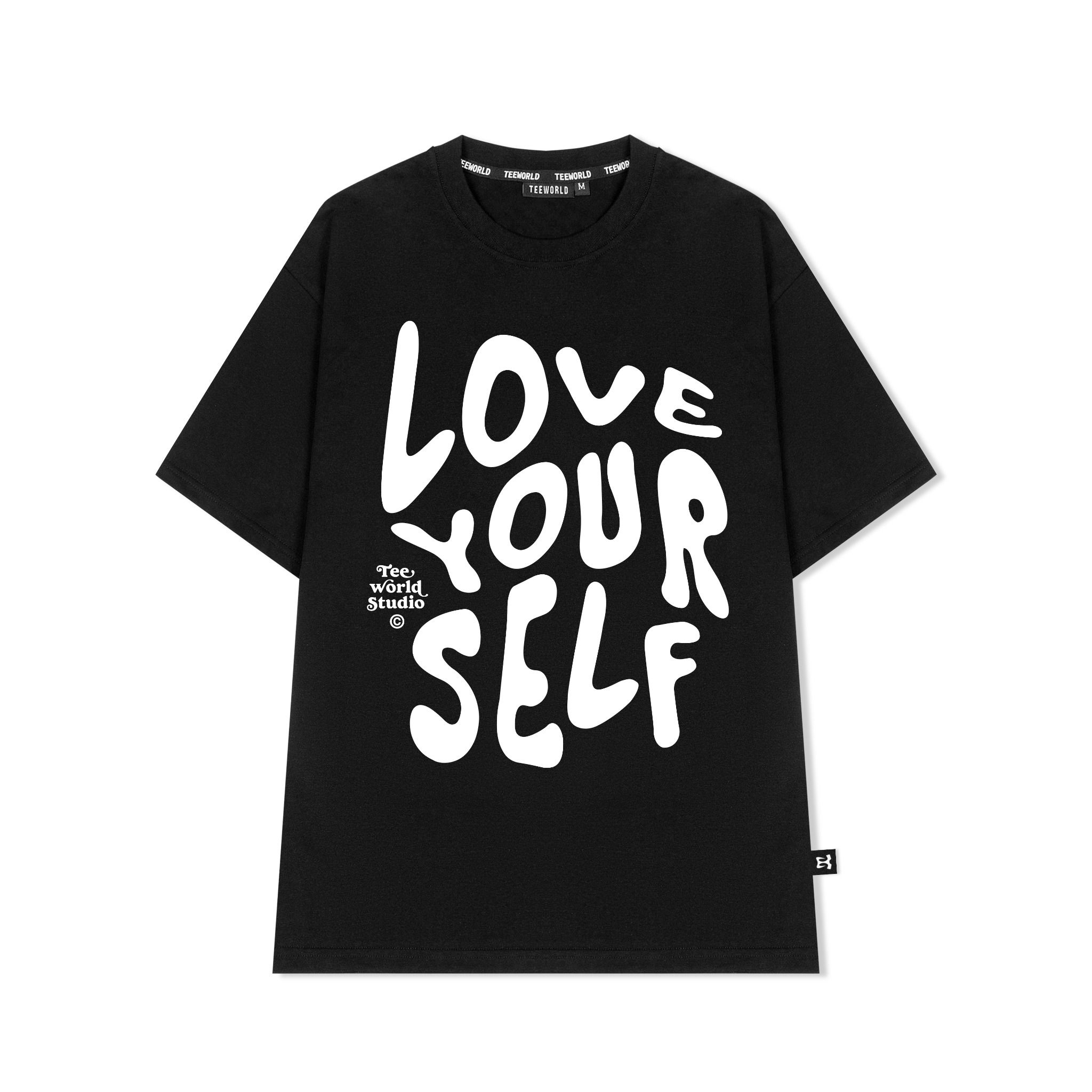  [COMBO CỰC SỐC] 1 Áo thun Teeworld Love Yourself Premium T-shirt  và 1 Túi Đeo Chéo Hologram 