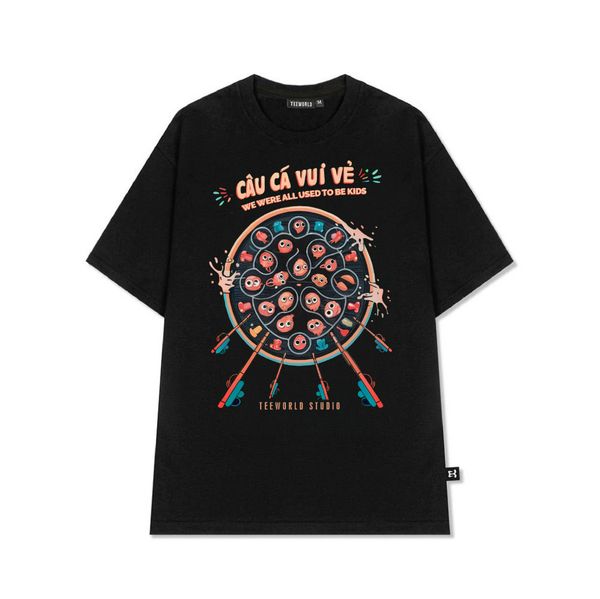  Áo Thun Local Brand Teeworld Happy Fishing T-Shirt Nam Nữ Form Rộng Unisex 
