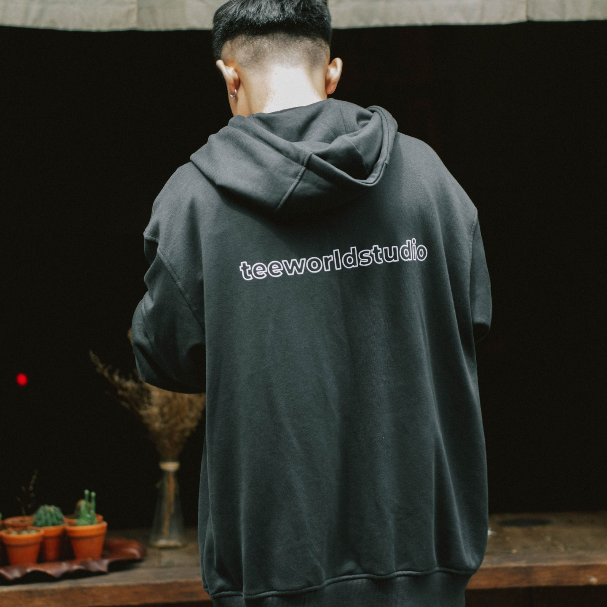  Áo Hoodie Zip Logo Teeworld 