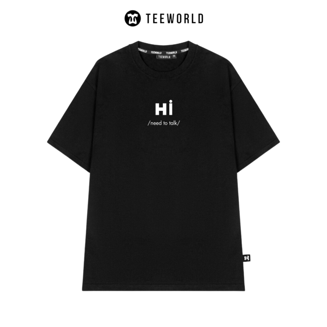  Áo Thun Local Brand Teeworld Hi T-shirt Tay Lỡ Nam Nữ Form Rộng Unisex 