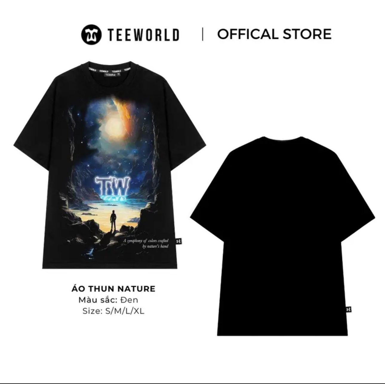  Áo Thun Local Brand Teeworld Nature T-shirt Tay Lỡ Nam Nữ Form Rộng Unisex 