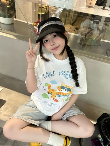  Áo Thun Local Brand Happy Sunday Dog - Cat Enjoy Life T-shirt Form Rộng Unisex 