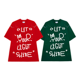  [COMBO CỰC SỐC] 2 Áo thun Let Your Light Shine Form Unisex Nam Nữ 2 Màu Cùng Size 