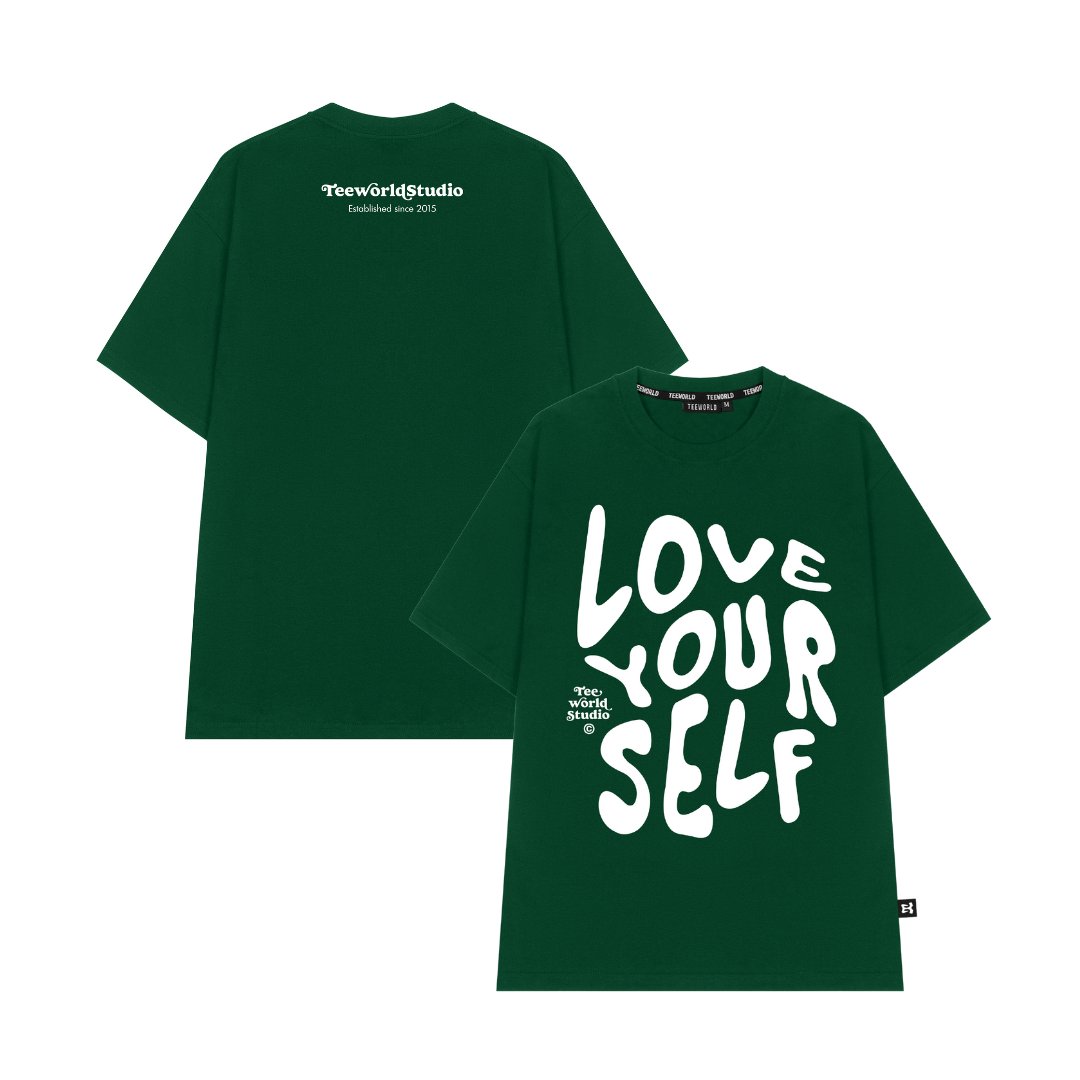  [COMBO SALE SỐC] 2 Áo thun Teeworld Love Yourself Form Unisex Nam Nữ Cùng Màu Cùng Size 