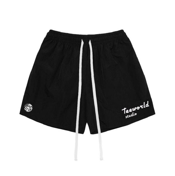  Quần Short Local Brand Teeworld Logo Trái Đất Unisex Form Rộng Nam Nữ 