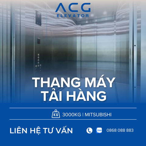 THANG TẢI HÀNG THỦY LỰC MITSUBISHI  3000KG