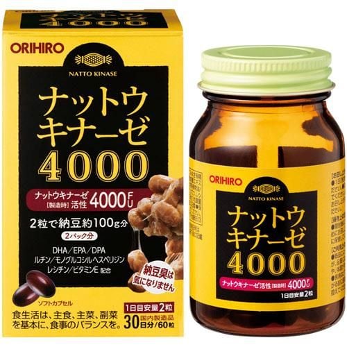 Viên uống Chống đột quỵ Orihiro 4000FU Nhật Bản
