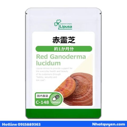 Viên uống Nấm linh chi đỏ Lipusa Red Ganoderma lucidum Nhật Bản