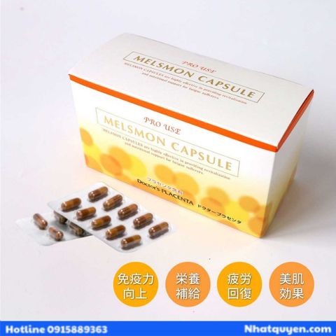 Viên uống đẹp da Melsmon Capsule Pro Use Doctor’s Placenta