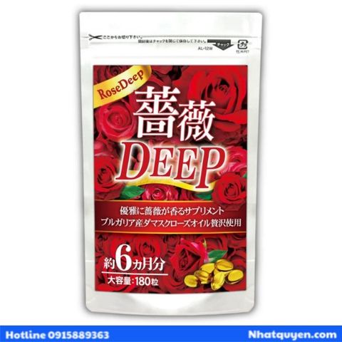 Viên uống thơm cơ thể Meguri Rose Deep Nhật Bản
