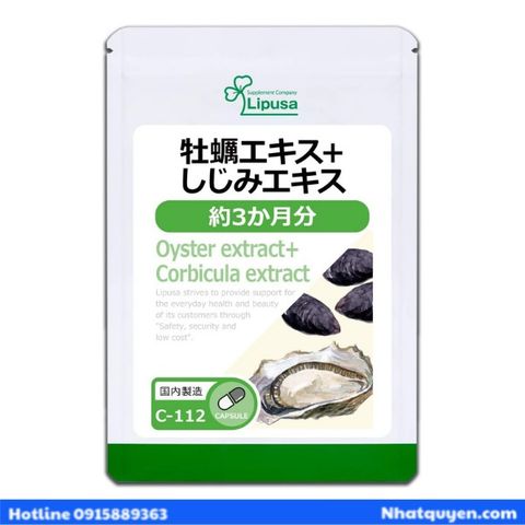 TPCN chiết xuất hàu ngao Lipusa Oyster Corbicula Extract Nhật Bản