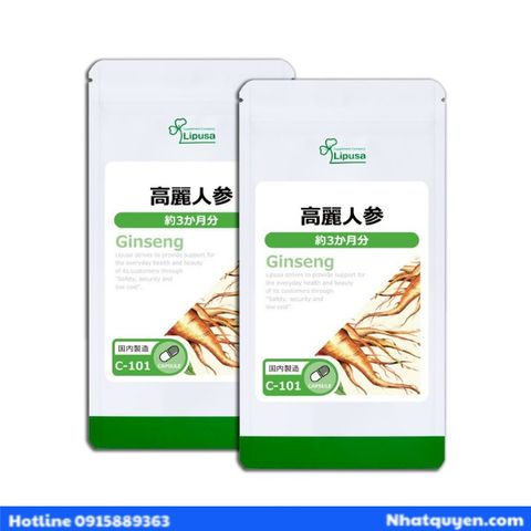 Viên uống chiết xuất Nhân sâm Lipusa Ginseng Nhật Bản