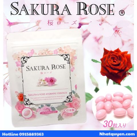 Viên uống khử mùi cơ thể Sakura Rose Nhật Bản