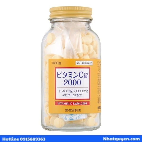 Viên uống Vitamin C 2000 Kunikichi Nhật Bản