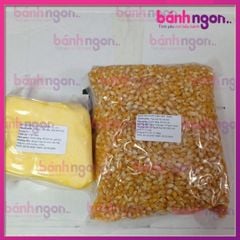 Combo làm bắp rang bơ (500g Ngô Mỹ + 200g Bơ Cái Lân)