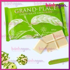 Chocolate Grand Place tấm trắng 110gr