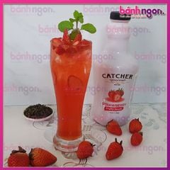 Sốt Dâu Tây (Strawberry Fruity Sauce) Catcher Gourmet 1 Lít - Pha chuẩn vị Thơm ngon