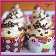 Cup giấy cứng lót bánh cupcake muffin (30 cái mẫu ngẫu nhiên)