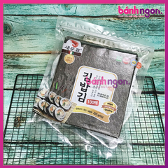 Rong Biển Cuộn Kimbap Wando Hàn Quốc Gói 200Gram (100 Lá)