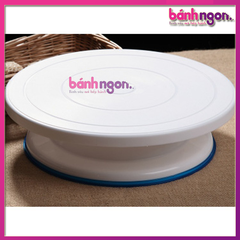 Bàn Xoay Làm Bánh Nhựa Đế Silicon Chống Trơn 28cm