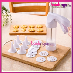 Khuôn Nhấn Bánh Quy Cookies Press 12 Mặt Và 6 Đầu Trang Trí Bánh