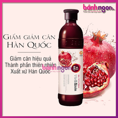 Giấm Lựu Giảm Cân / Nước Lựu Ép Lên Men Hongcho Ofood Hàn Quốc Chai 500ml