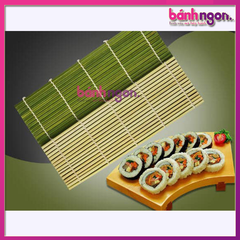 Mành Tre Cuộn Cơm Rong Biển Kimbap, Cuốn Sushi (Màu Xanh)