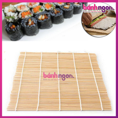 Mành Tre Cuộn Cơm Rong Biển Kimbap, Cuốn Sushi (Màu Trắng)