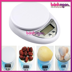 Cân Tiểu Ly Điện Tử Nhà Bếp Mini Định Lượng 1g - 5kg, Cân Tiểu Ly Làm Bánh Độ Chính Xác Cao Kèm 2 Viên Pin AAA
