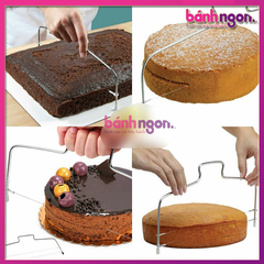 Dụng Cụ Chia Tầng Bánh Cake Slicer / Dụng Cụ Cắt Lát Bánh Kem Có Thể Điều Chỉnh