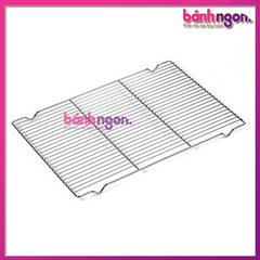 Rack Hong Bánh / Vỉ Nướng Bánh Inox 40x60cm Có Chân