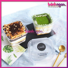 Hộp Pet Nhựa Đựng Mousse, Tiramisu, Pudding 10x10x7cm (10 Chiếc)