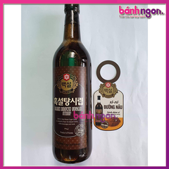 Siro Đường Nâu Đen / Dark Brown Sugar Beksul Nhập Khẩu Chính Hãng Hàn Quốc Chai 750ML