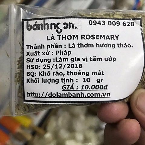 Lá Thơm Hương Thảo Rosemary 10gr