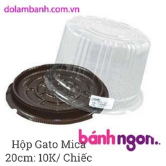 Hộp Đựng Bánh Gato Bằng Mica 20cm